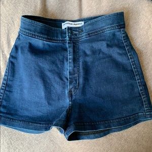 American Apparel Pin up Jean shorts